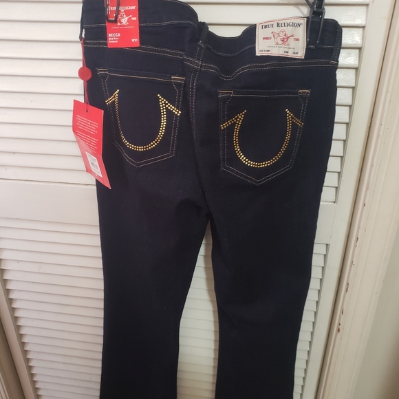 True Religion dark blue jeans - Picture 7 of 8